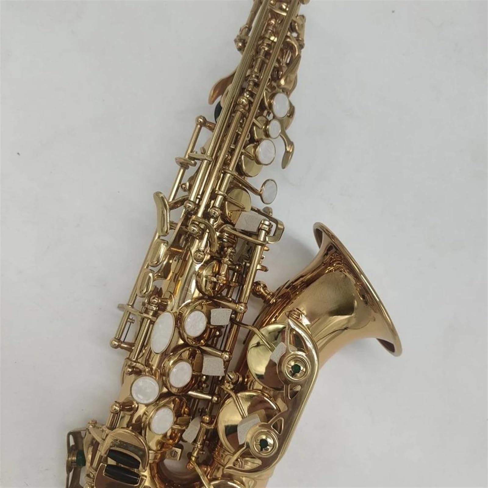 Amazon | カーブドソプラノサックス Bフラットラッカー仕上げゴールド